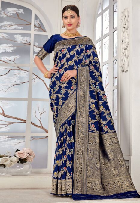 Blue Silk Saree